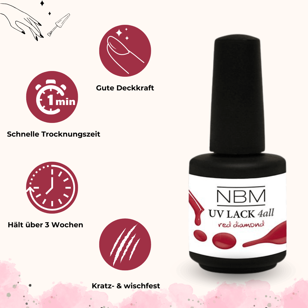 UV Lack 4 all red diamond