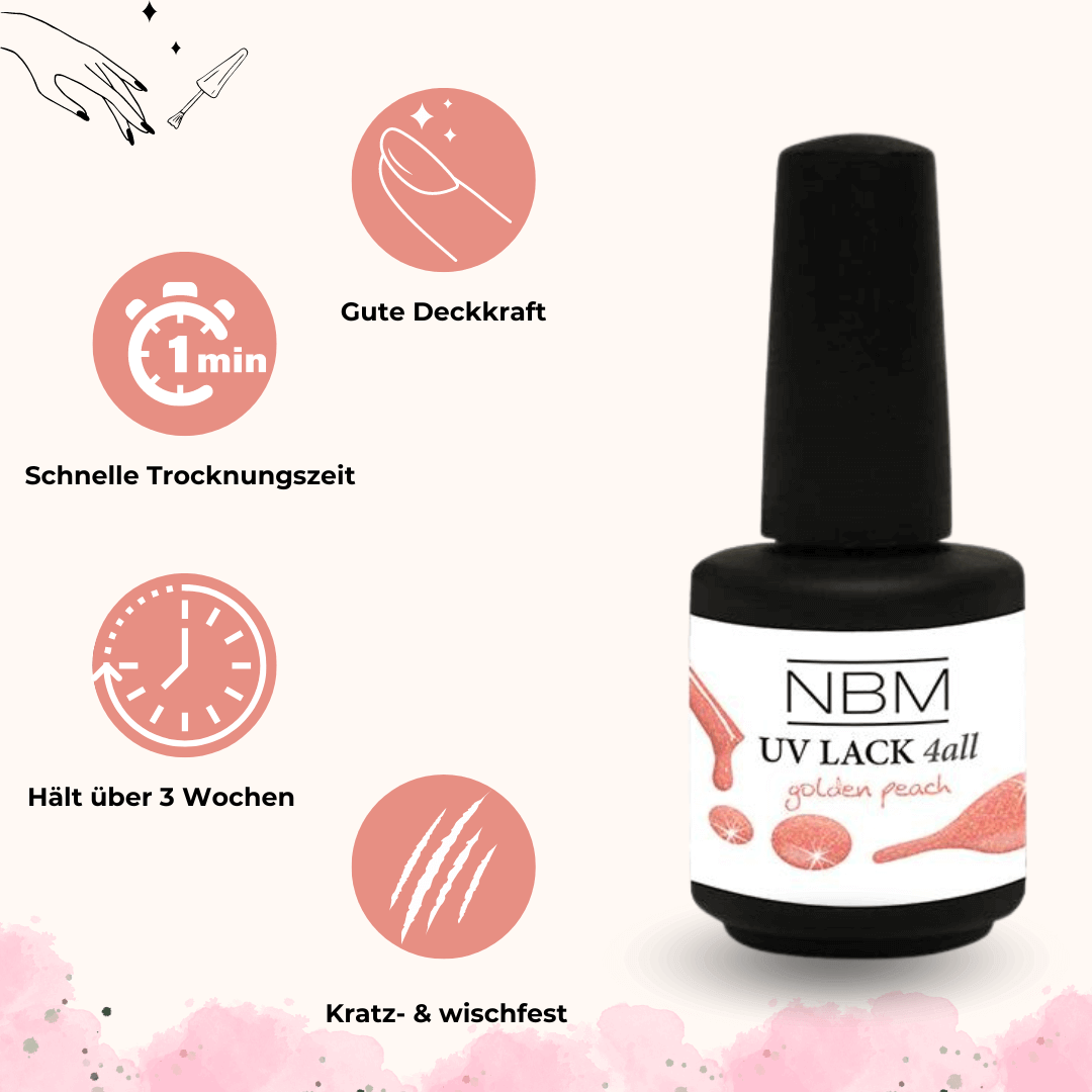 UV Lack 4 all golden peach