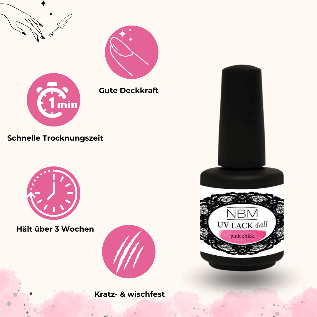 UV Lack 4 all pink chick