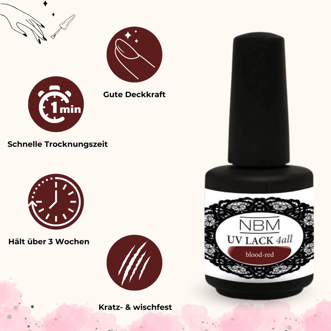 UV Lack 4 all blood-red