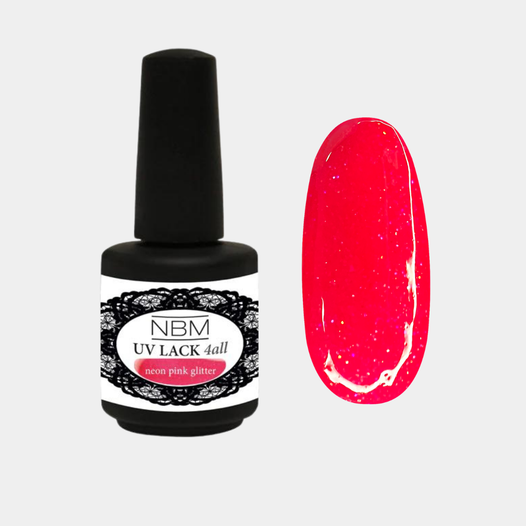 UV Lack 4 all neon pink glitter