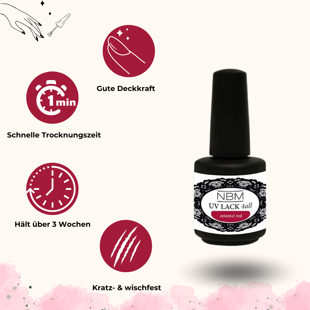 UV Lack 4 all oriental red