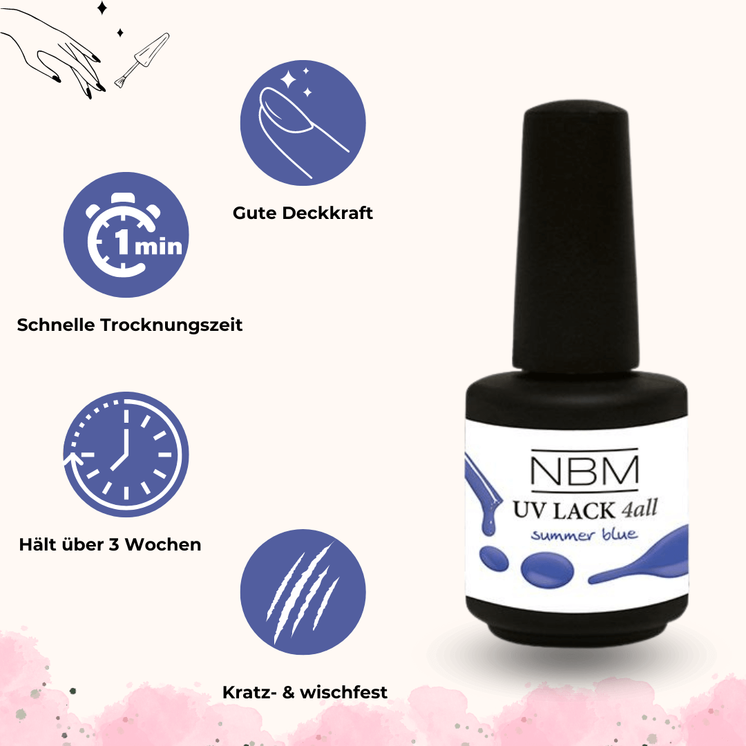 UV Lack 4 all summer blue