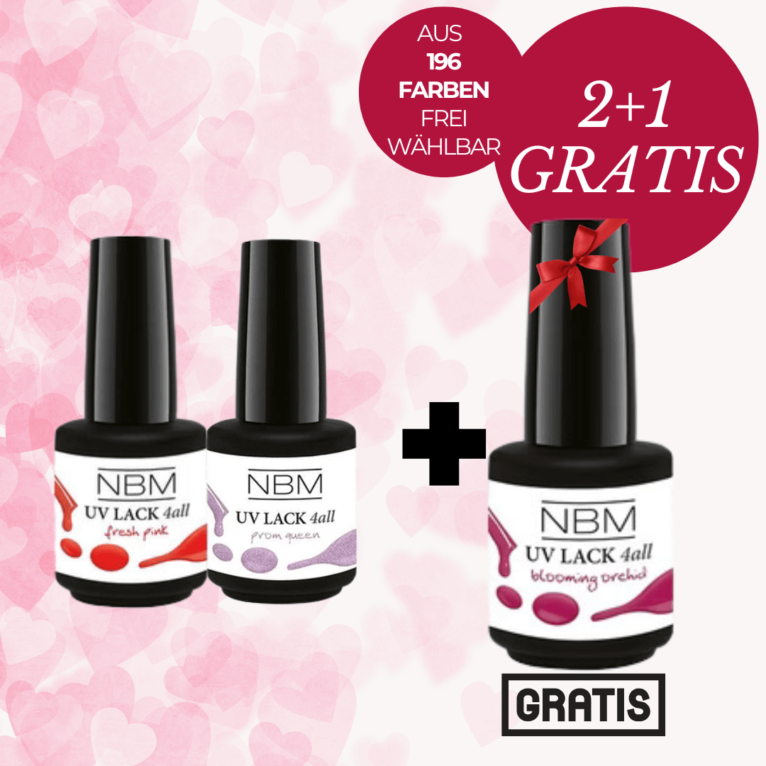 2+1 GRATIS UV Lack 4-ALL Farben