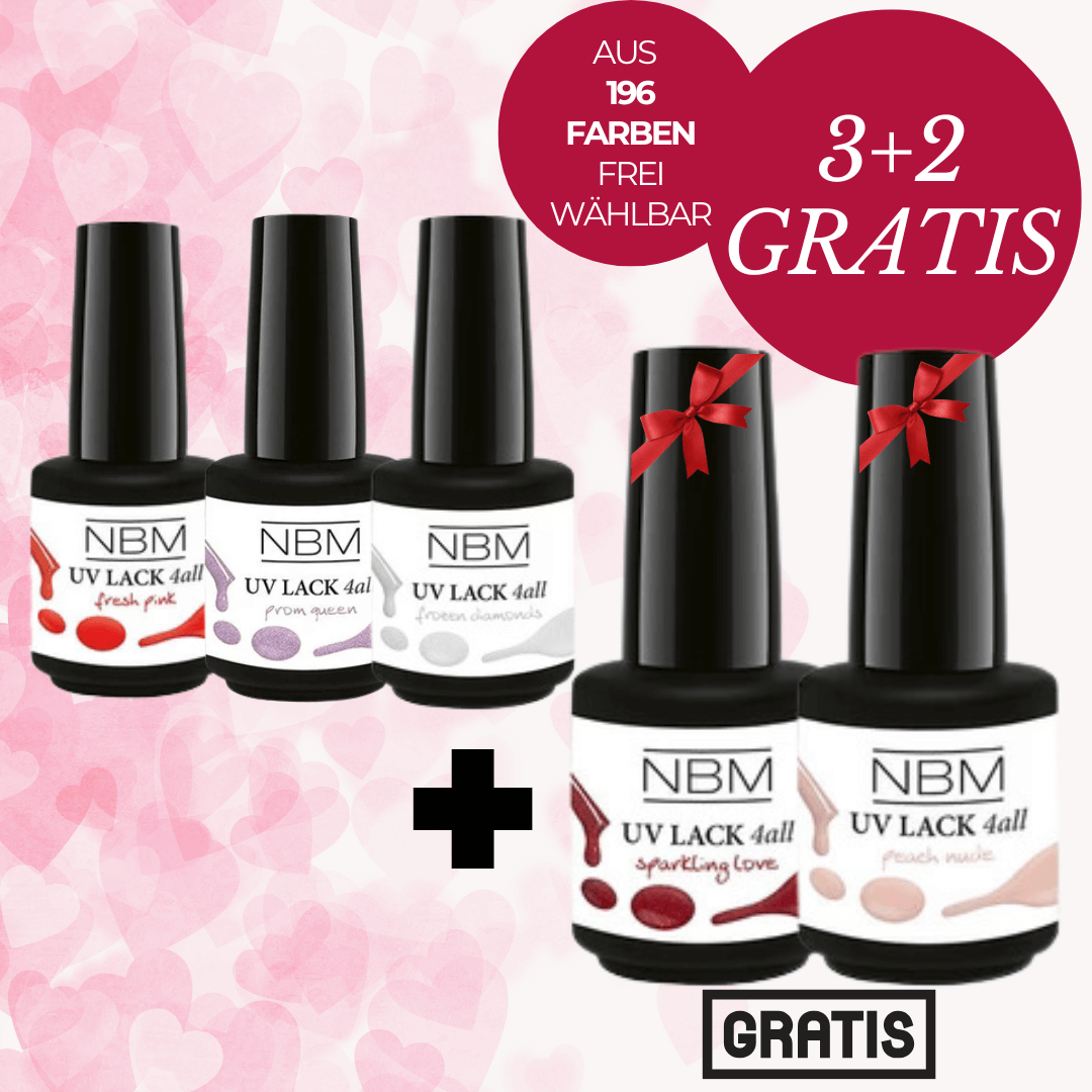3+2 GRATIS UV Lack 4-ALL Farben