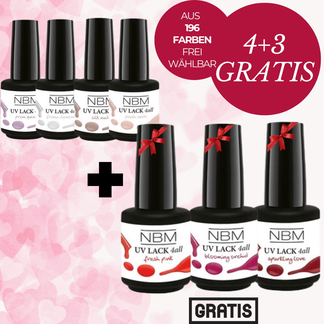 4+3 GRATIS UV Lack 4-ALL Farben