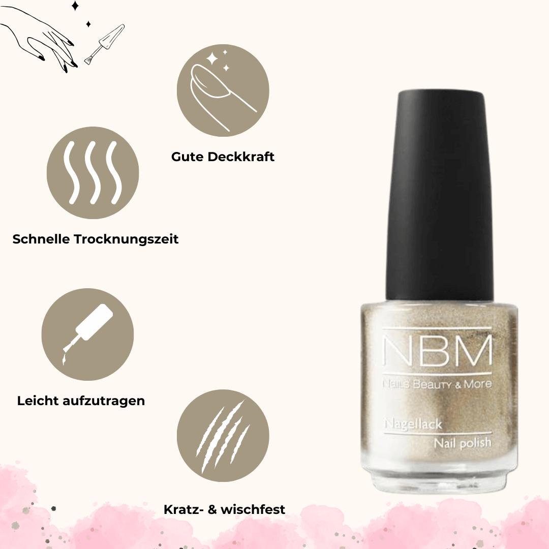 Nagellack Nr. 82 majestic gold ABVERKAUF
