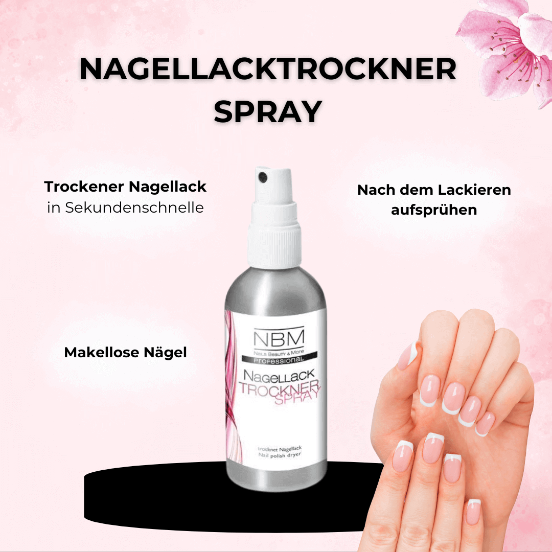 Nagellacktrockner Spray + Zerstäuber