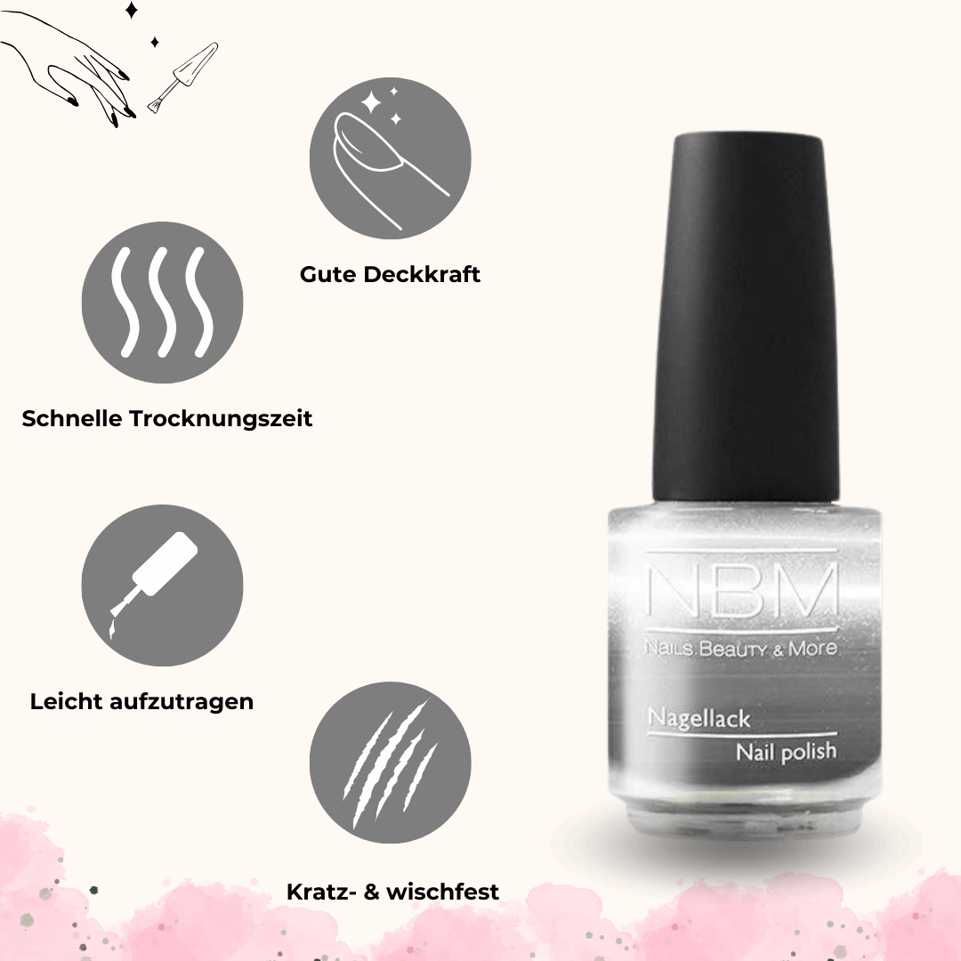 Nagellack Nr. 183 silver metallic