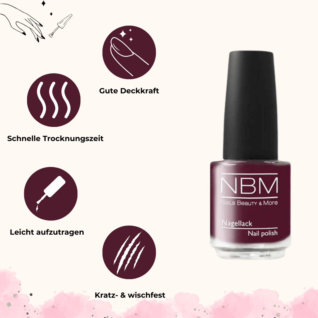 Nagellack Nr. 33 aubergine