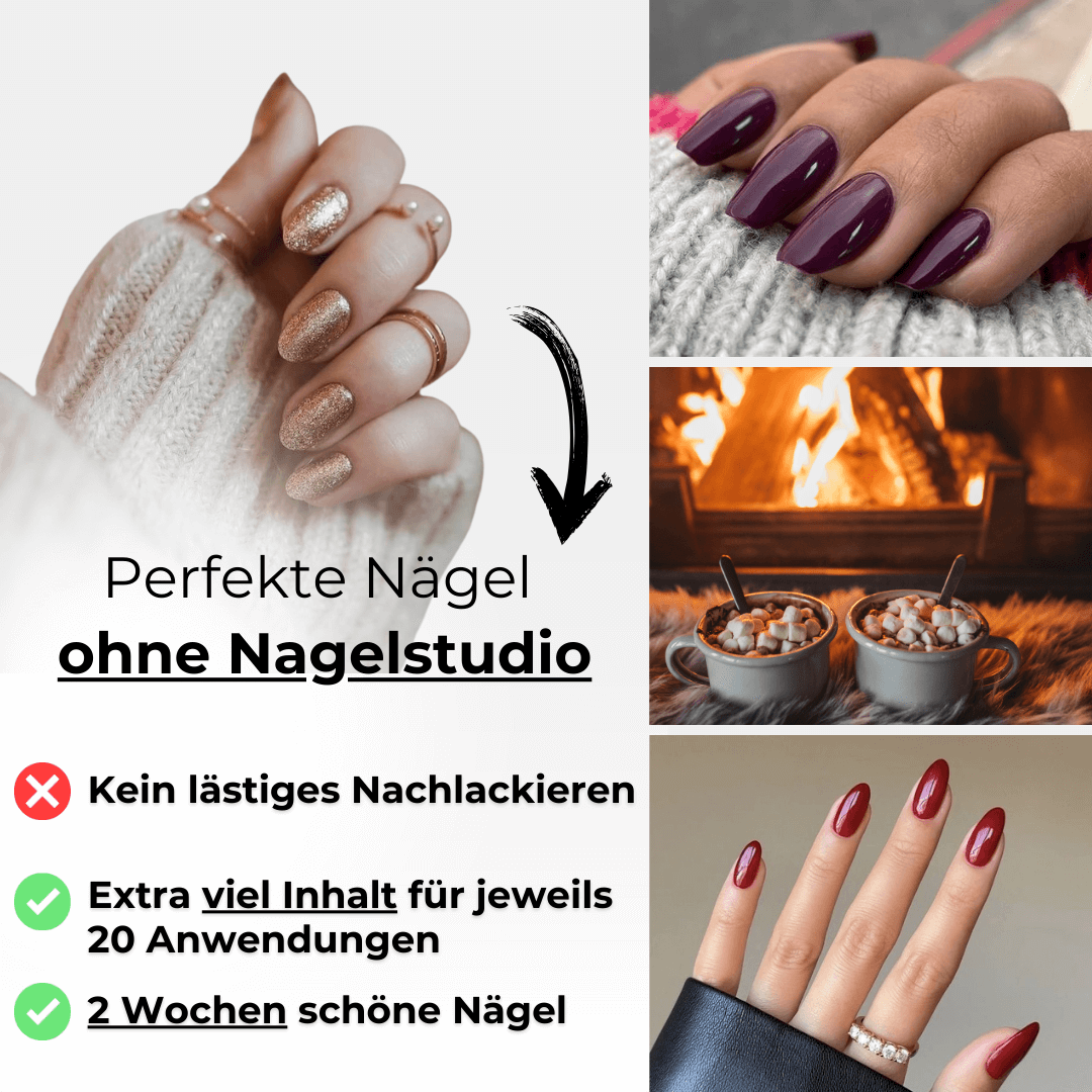 Nagellackset Gold-Lebkuchen