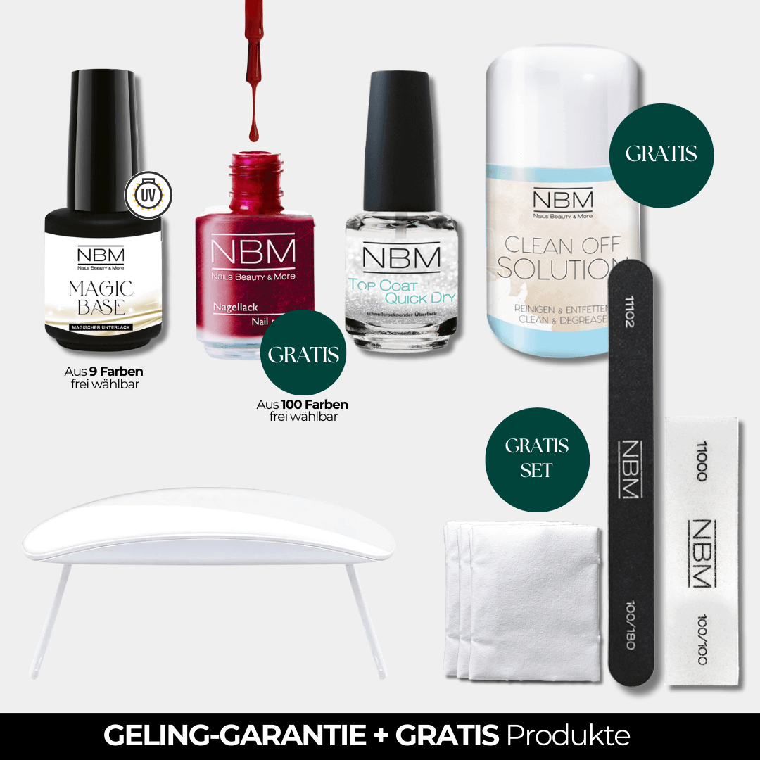 Magic UV Base - Starterset FLEX mit Nagellack für 4 Wochen Halt & Flexibilität!