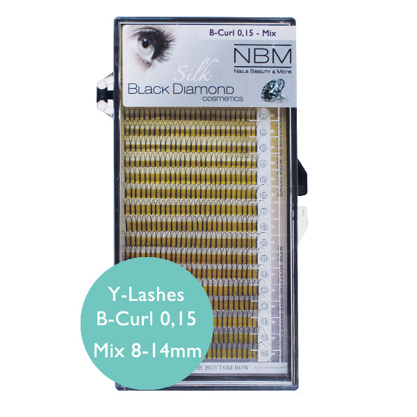 BDC Y-Lashes B- Curl 0,15 Mix ABVERKAUF